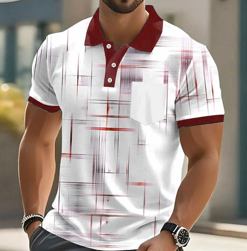 Elliot | Classic Button Up Geometric Shirt