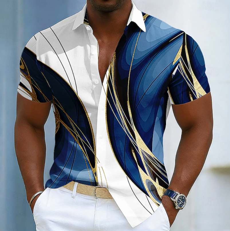 Christian | Stylish Linear Style Collar Shirt