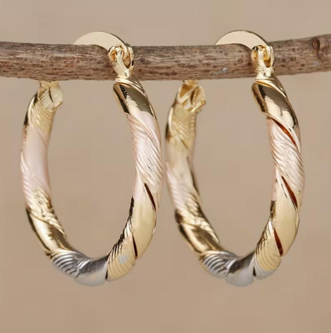 Isadora | Twisted Hoop Earrings