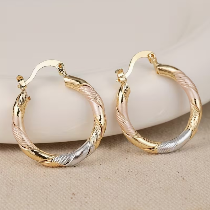 Isadora | Twisted Hoop Earrings
