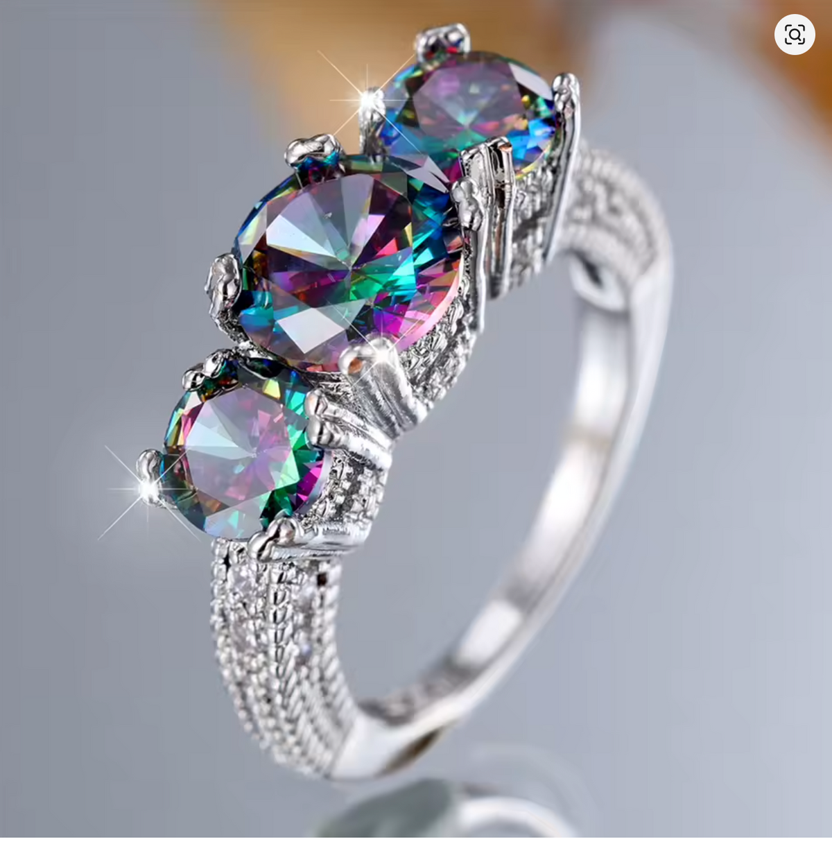Odile | Birthstone Halo Ring