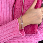 Delphine | Pink Sapphire Tennis Bracelet