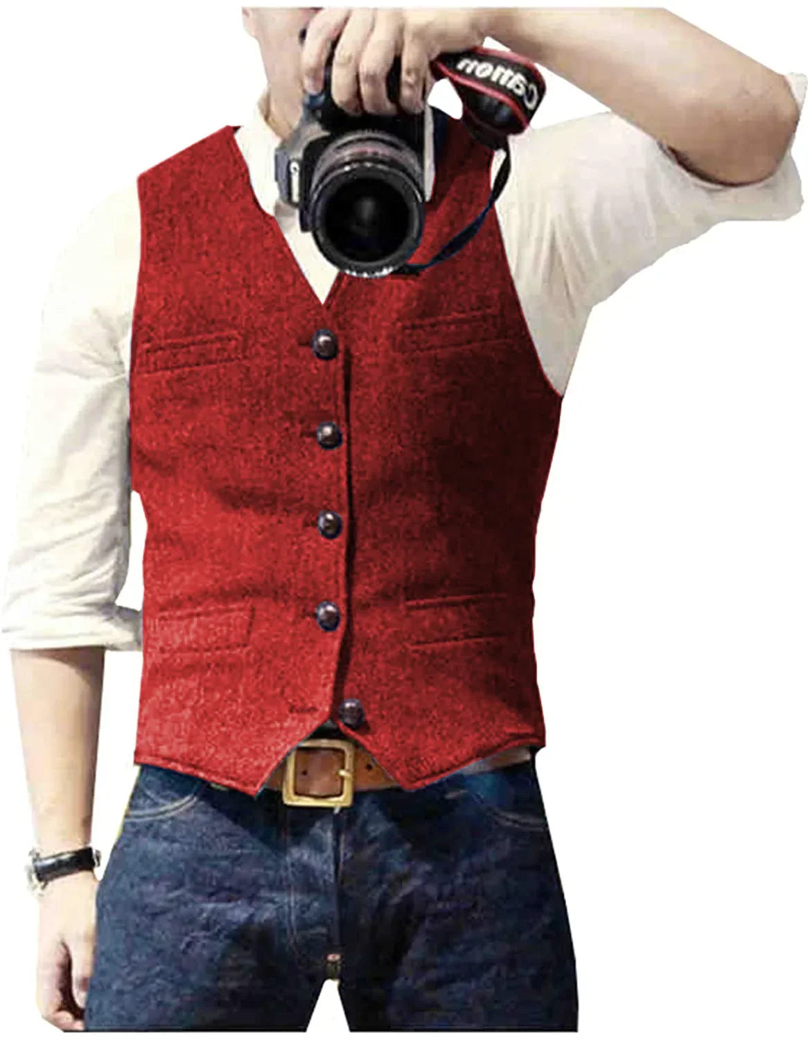 Arthur | Classic Herringbone Tweed Waistcoat