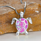 Talia | Opal Turtle Pendant Necklace