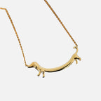 Gold-coloured Dachshund Necklace