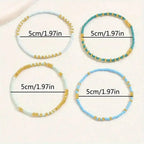 Judith | Turquoise Seed Bead Bracelet Set