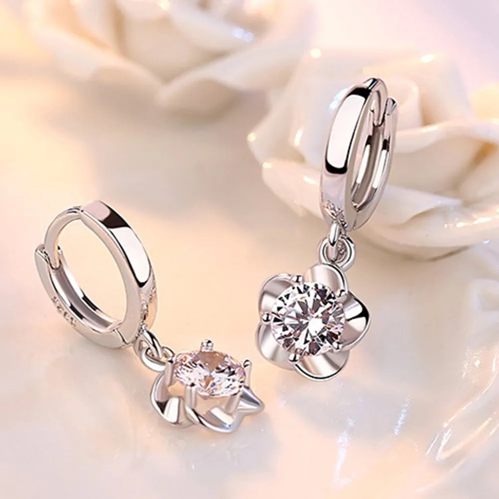 Ulrike | Silver Zircon Earrings