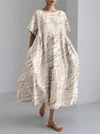 Fenella | Elegant Loose Round Neck Dress