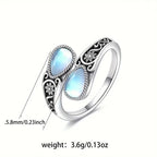 Sunniva | Moonstone-Effect Flower Ring