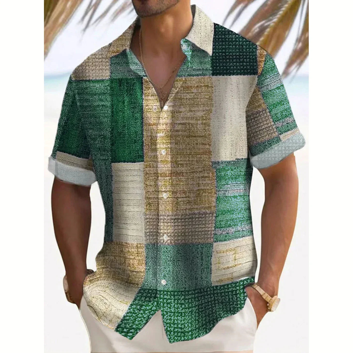 Luca | Vintage Patchwork Summer Shirt