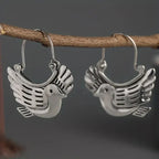 Boho bird-inspired earrings
