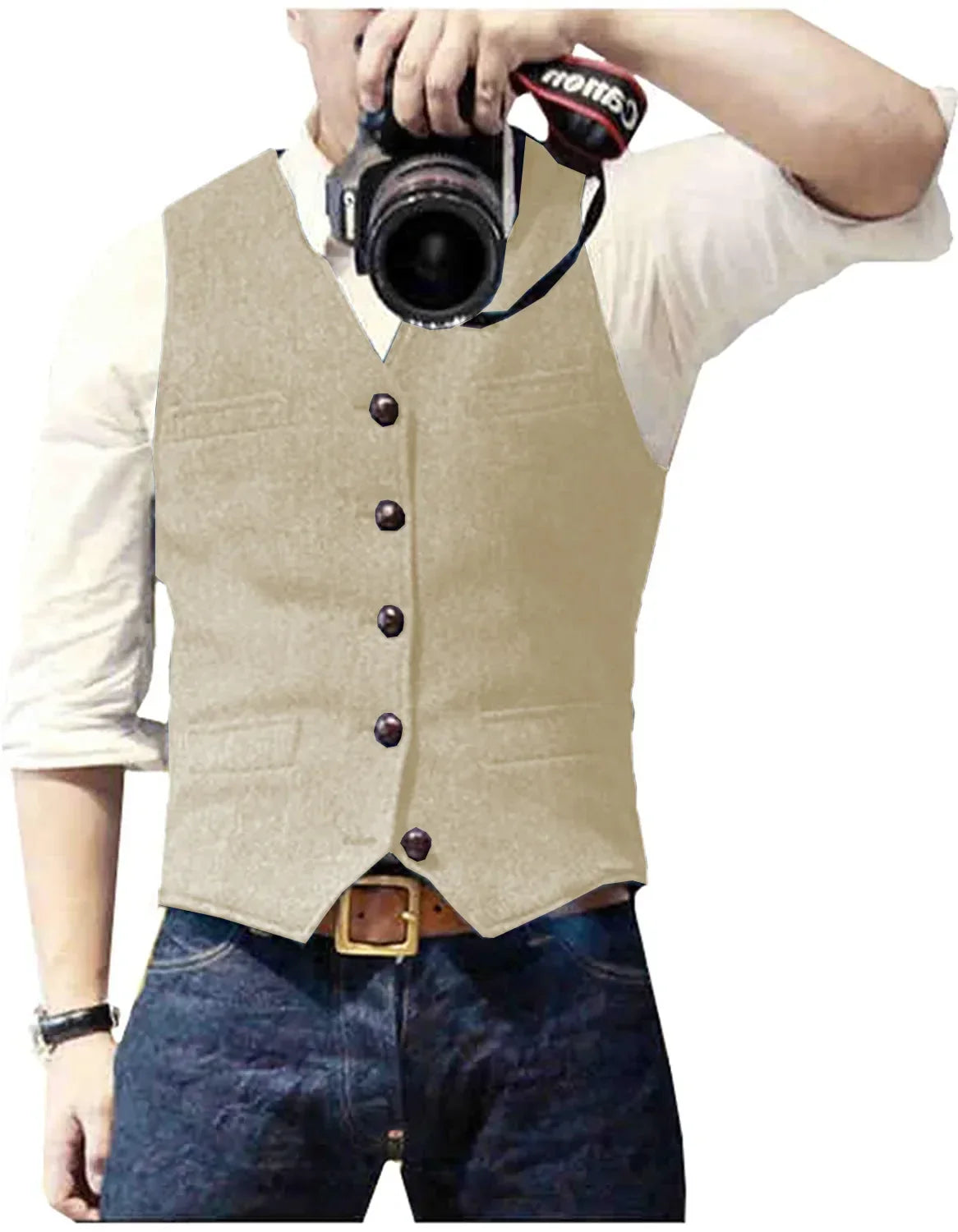 Arthur | Classic Herringbone Tweed Waistcoat
