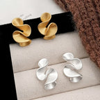 Nora | Two-Tone Gold Earrings