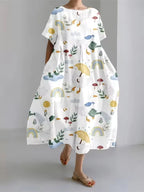 Fenella | Elegant Loose Round Neck Dress