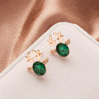 Reindeer Crystal | Stud Earrings