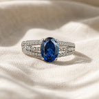 Caroline | Split Band Silver Ring