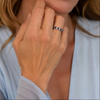 Hannah | Square Zirconia Silver Ring