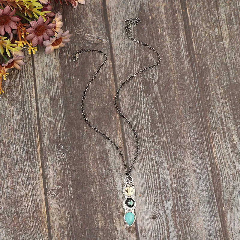 Owl Wisdom | Turquoise Necklace