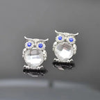 Crystal Owl Pendant Necklace