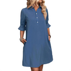 Lyla | Casual Button Down Shirt Dress