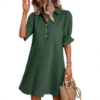 Lyla | Casual Button Down Shirt Dress