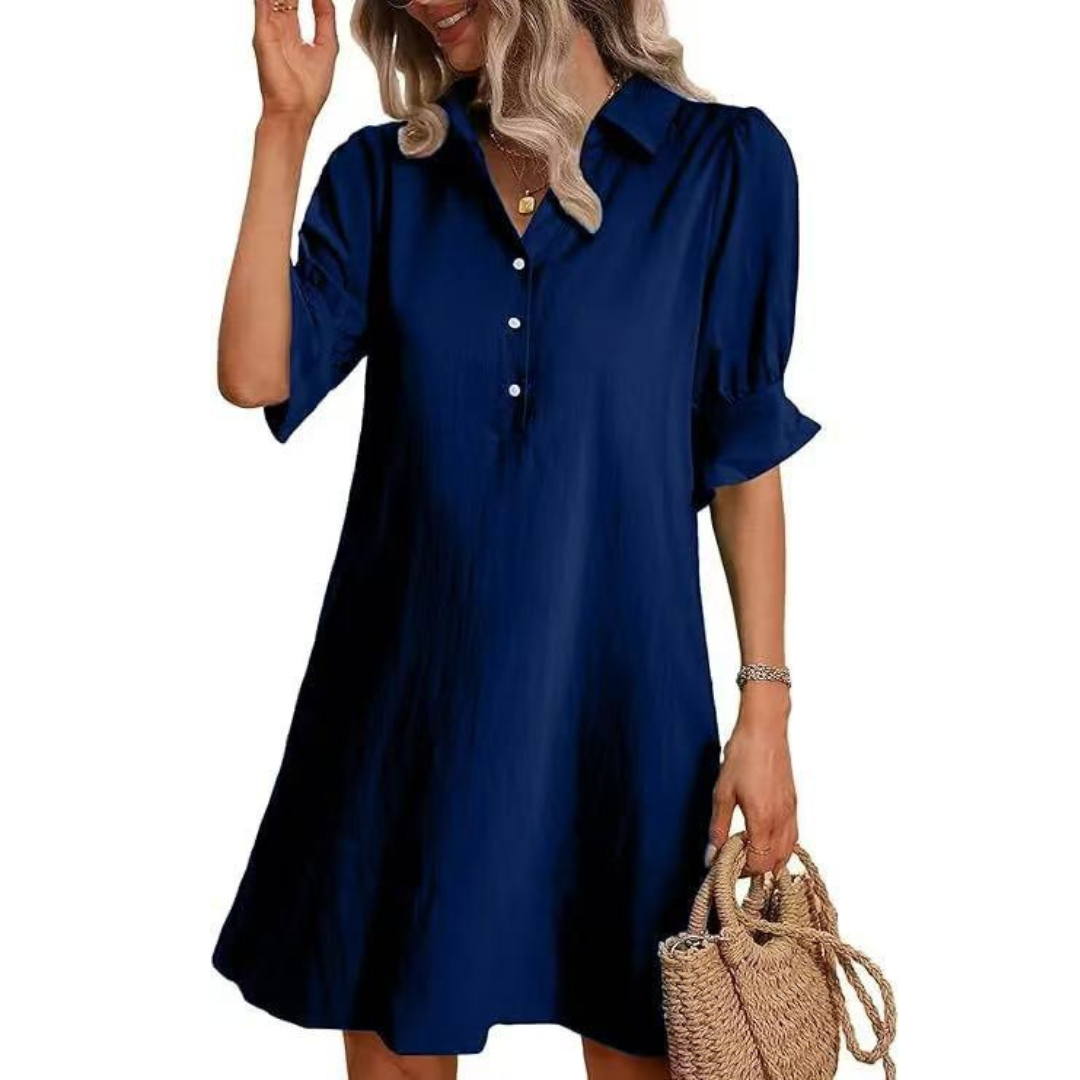 Lyla | Casual Button Down Shirt Dress