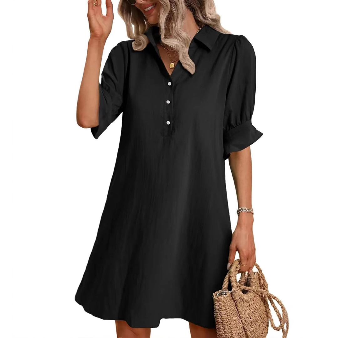 Lyla | Casual Button Down Shirt Dress