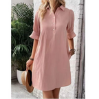 Lyla | Casual Button Down Shirt Dress