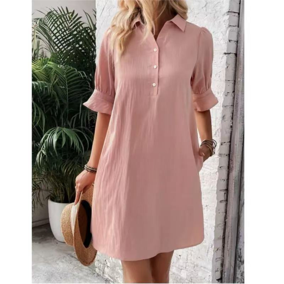 Lyla | Casual Button Down Shirt Dress