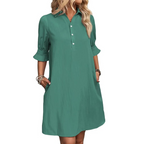 Lyla | Casual Button Down Shirt Dress