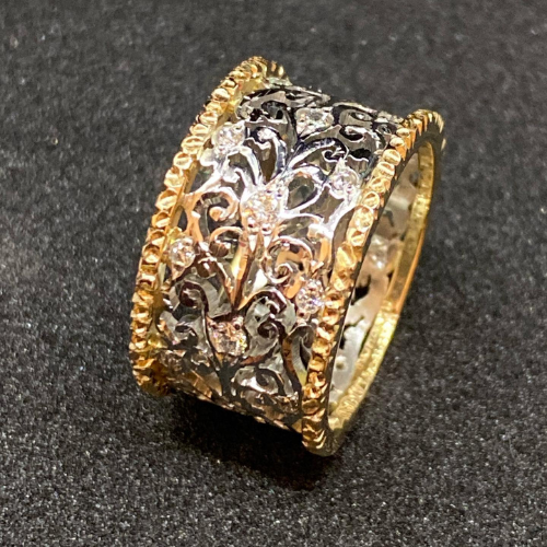 Yasmin | Silver And Gold Band Ring