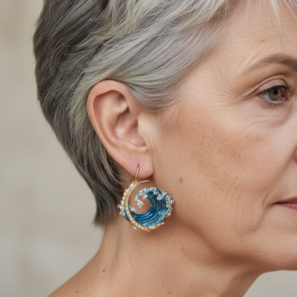 Bregje | Ocean Blue Earrings