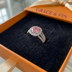 Blush Empress Halo Ring