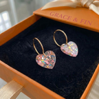 Heart Drop Earrings