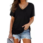 Thea | Classic V-Neck Loose Fit Shirt