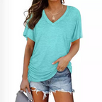 Thea | Classic V-Neck Loose Fit Shirt