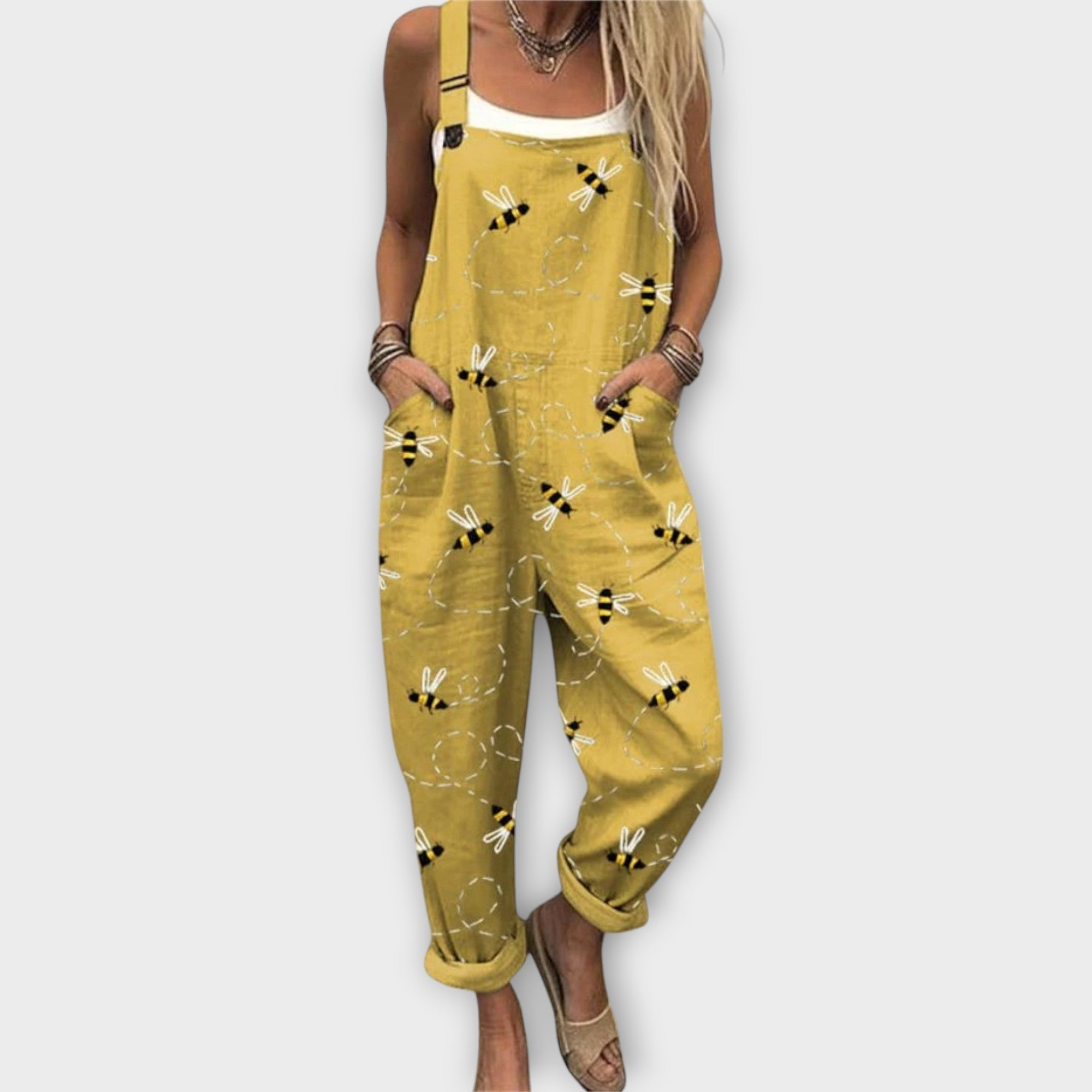 Letitia | Retro Elegant Floral Print Jumpsuit