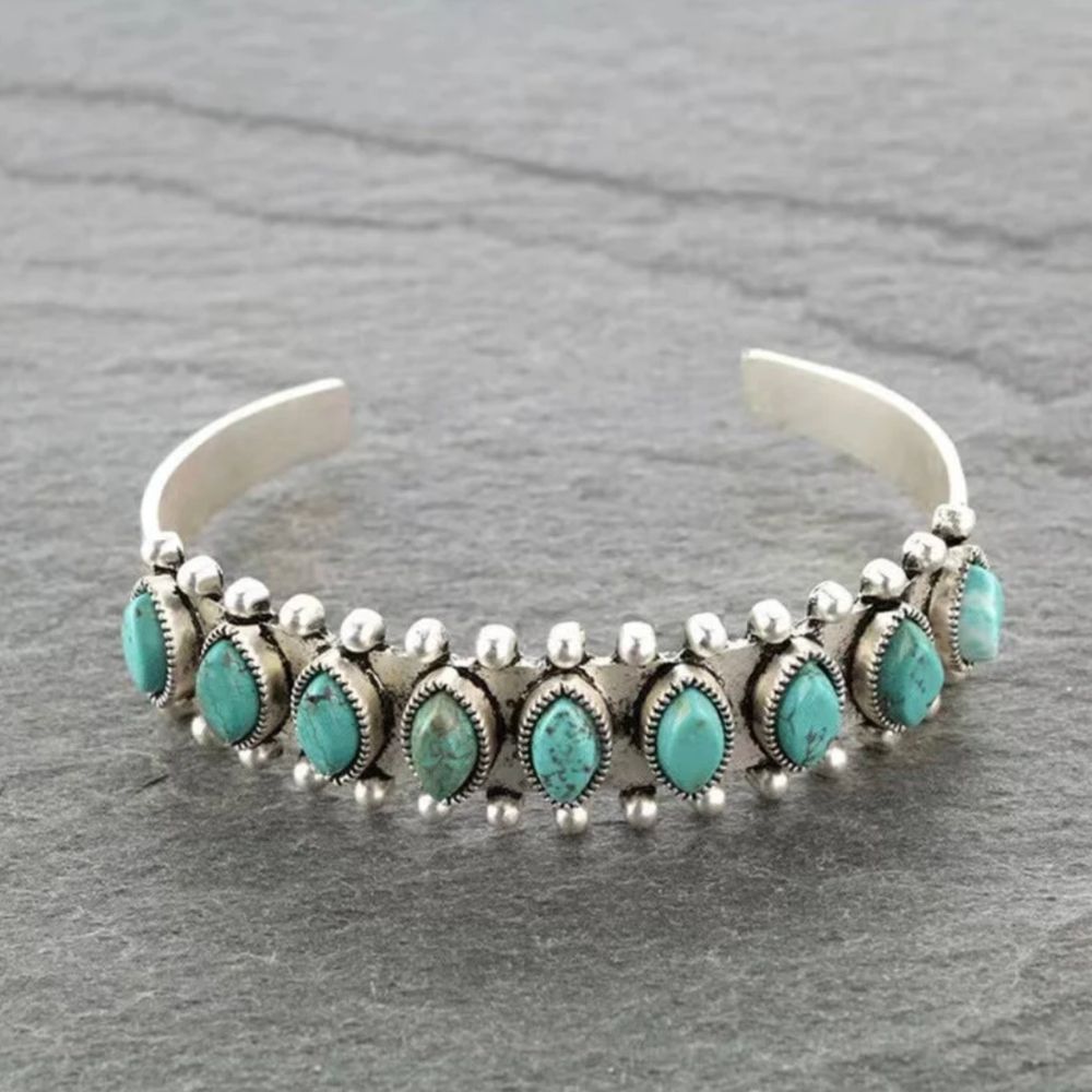 Azmira | Turquoise Cuff Bracelet