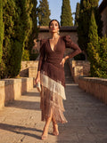 Loretta | Elegant Fringed Flared Dress