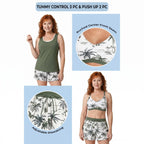 Laura | Sporty Three-Piece Tankini Set with Pockets