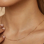 Honoria | Gold Box Chain Necklace