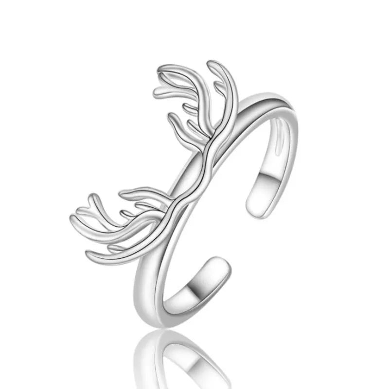 Antler Ring in Sterling Silver