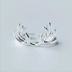 Antler Ring in Sterling Silver