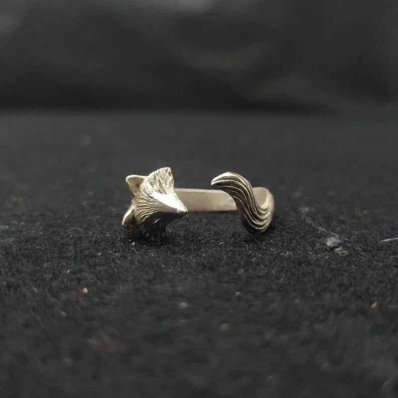 Silver Fox Ring for Women