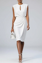 Muriel | Elegant Midi Draped Dress