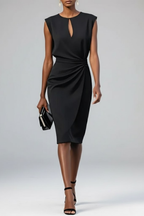 Muriel | Elegant Midi Draped Dress