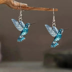 Crystal Hummingbird | Drop Earrings
