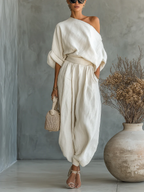 Joanne | Elegant Off-Shoulder 2-Piece Set