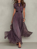 Skylar | Long Dress in Luxurious Fabric Unmatched Elegance