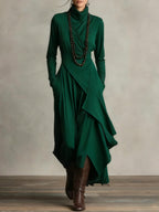 Hattie | Elegant High Neck Maxi Dress